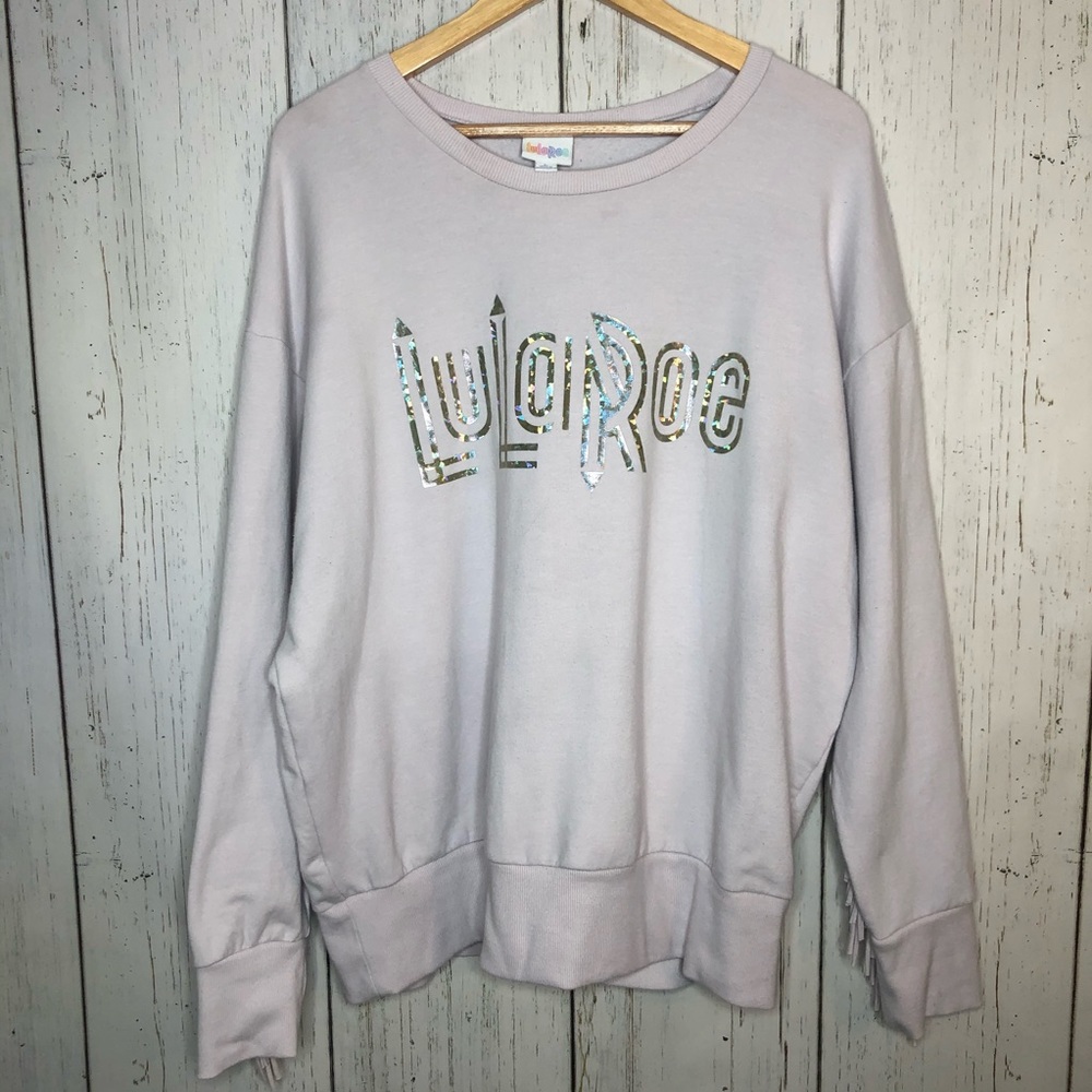 Lularoe Fringe sleeve Sweatshirt